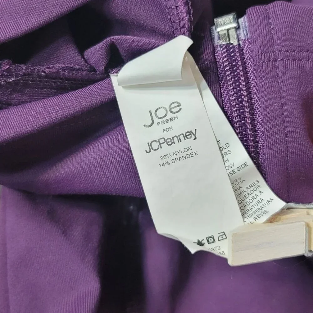 Joe Fresh Track Jacket Purple Size 14 XL Zip Pockets Long Sleeve Thumb Holes